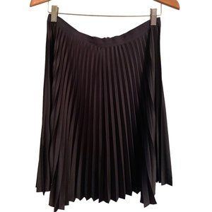 Scotch & Soda Maison Scotch Pleated Skirt Navy Satin